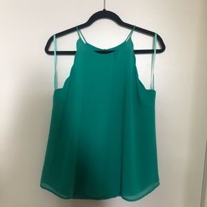 Green tank top